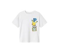 Vêtements Name it Nkmjeno Pokemon Nreg Ss Top Box Noos Sky pour Accessoires 9 - 10A Blanc