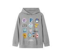 NAME IT Nkmjimmi Pokemon Nreg Sweat Wh Unb Sky, Gris, 146-152 Garçon
