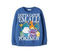 NAME IT Nkmjobi Pokemon Nreg Sweat Unb Box Sky, Delft, 134-140 Garçon