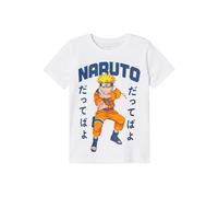 NAME IT NKMMACAR Naruto SS Top Noos Sky, T-Shirt Garçon, Bright White,
