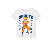 Name IT NKMMACAR Naruto SS Top Noos Sky, T-Shirt Garçon, Bright White,