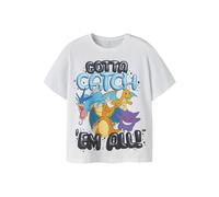 NAME IT Nkmmajo Pokemon SS Nreg Top Box Noos Sky, Blanc éclatant, 146-152 Garçon