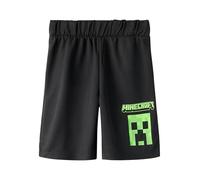 NAME IT Nkmmali Minecraft Nreg Poly Short Bfu, Noir, 146 Garçon