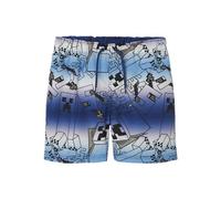 NAME IT Nkmmuxin Minecraft Short de Bain Bfu, Bleu Clair, 5 Ans Garçon