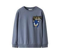 NAME IT Nkmnair Sonic Nreg Sky Sweat Bru, Gris, 134-140 Garçon
