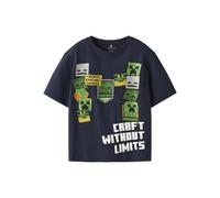 NAME IT Nkmnels Minecraft SS Nreg Top Box Bfu, Blazer Bleu Marine, 146-152 Garçon