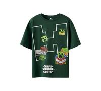 NAME IT Nkmnels Minecraft SS Nreg Top Box Bfu, Vert Bistro, 146-152 Garçon