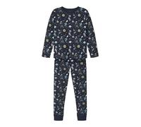 NAME IT Pyjama bleu nuit / opal / moutarde / kaki / blanc, Taille 146-152