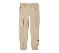 Name It Pantalon Bamgo Twill coupe régulière ajustée Marron 7 ans Garçon