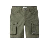 NAME IT NKMRYAN TWIBAMGO Cargo L Shorts Noos, Vert Lichen, 158 cm Fille