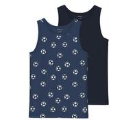 NAME IT NKMTANK Top 2P Dark Denim Football Noos Tricot, 146/152 Garçon