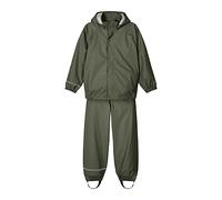 Name IT NKNDRY Rain Set Noos, Combinaison de Pluie Mixte bébé, Thyme, 80