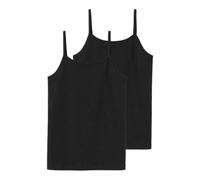 NAME IT NLFNOVE Strap Short S Top 2P Noos, Débardeur Fille, Black,