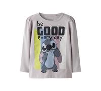 NAME IT Nmfdiana Stitch Ls Top Box Noos Wdi, Lilac Marble, 98 Fille