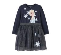 NAME IT Robe 'NMFOsimi Frozen' bleu marine / argent / blanc, Taille 110