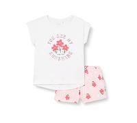 NAME IT NMFVIGEA CAPSL Top Set, Chemise Ensemble Fille, Bright White/Print:You are My Sunshine,