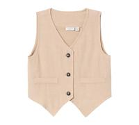 NAME IT Nmmfaher Waistcoat Gilet de Costume, Taupe, 4 Ans Garçon
