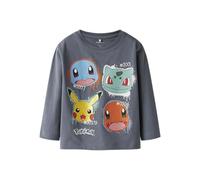NAME IT Nmmnor Pokemon Ls Nreg Top Box Sky, Gris, 98 Garçon
