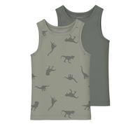NAME IT NMMTANK Top 2P Agave Green Dino Noos, Tricot Garçon, Agave Green, 104