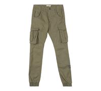 Name It Pantalon cargo Bamgo - 3 poches + poches cuisses, chevilles élastiques, 98% coton - 8 ans