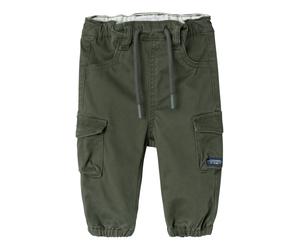 NAME IT Pantalon 'Ben' vert foncé, Taille 68
