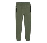 NAME IT Pantalon bleu marine / vert foncé / blanc, Taille 140