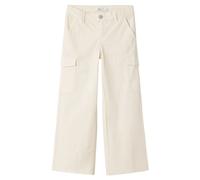 Name It Pantalon cargo NKFROSE 8108-BA Sergé large Beige Taille 122