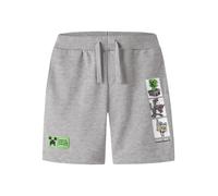 NAME IT Pantalon 'Minecraft' gris / vert / noir / blanc, Taille 134