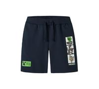 NAME IT Pantalon 'NKMMar Minecraft' bleu marine / gris / pomme / blanc, Taille 122