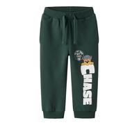 NAME IT Pantalon 'Paw Patrol' beige / vert foncé / blanc, Taille 110