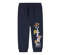 NAME IT Pantalon 'Paw Patrol' bleu marine / marron / jaune / blanc, Taille 110