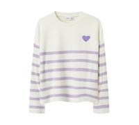 NAME IT Pull-over 'NKFLine' lavande / blanc, Taille 116