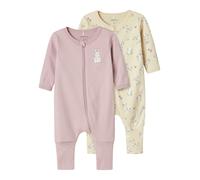 NAME IT Pyjama beige / bleu clair / rose / blanc, Taille 92