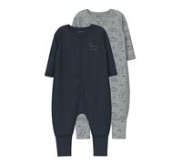 Name It Dino Short Sleeve Pyjama 2 Units Bleu,Gris 12 Months Garçon