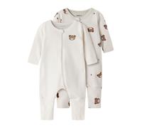 Name It Pumice Bear Long Sleeve Pyjama 2 Units Beige 4 Months Enfants