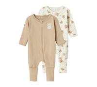 NAME IT Pyjama crème / beige foncé / marron, Taille 98