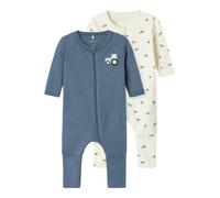 NAME IT Pyjama crème / saphir / bleu clair / noir, Taille 50