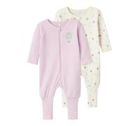 NAME IT Pyjama crème / vert pastel / rose / blanc, Taille 50