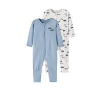 NAME IT Pyjama écru / bleu marine / bleu pastel / bleu clair, Taille 68
