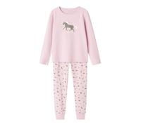 NAME IT Pyjama gris / mauve / rose / blanc, Taille 86-92