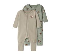 Name It Fox Long Sleeve Pyjama 2 Units Vert,Marron 24 Months Garçon
