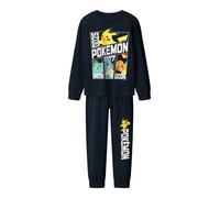 NAME IT Pyjama 'Pokemon' turquoise / saphir / jaune / blanc, Taille 122-128
