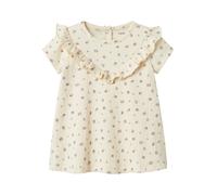 NAME IT Robe beige / vert / rouge pastel, Taille 68