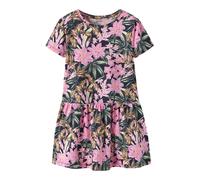 NAME IT Robe bleu marine / vert clair / corail / rose, Taille 98