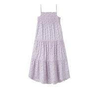 NAME IT Robe imprimée pour fille, Lavande Fog1, 8 ans