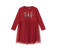 NAME IT Robe kaki / olive / rouge, Taille 110