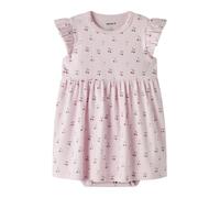 NAME IT Robe 'NBFFICHERRY' olive / rose ancienne / bourgogne, Taille 86