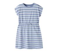 NAME IT Robe 'NKFMIE' bleu-gris / blanc, Taille 110