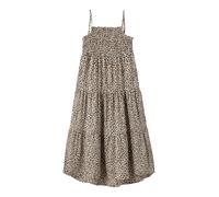 NAME IT Robe 'NKFVinaya' marron / noir / blanc cassé, Taille 158
