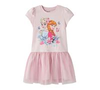 NAME IT Robe 'NMFMemma Frozen' bleu clair / orange foncé / rose / rose, Taille 128
